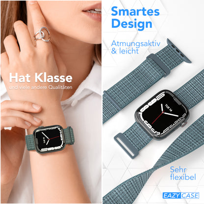 Apple Watch Nylon Armband mit Klettverschluss EAZY CASE Sport Loop 