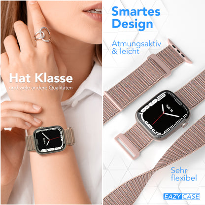 Apple Watch Nylon Armband mit Klettverschluss EAZY CASE Sport Loop 