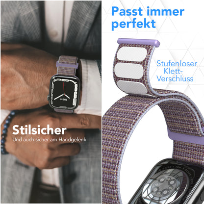 Apple Watch Nylon Armband mit Klettverschluss EAZY CASE Sport Loop 
