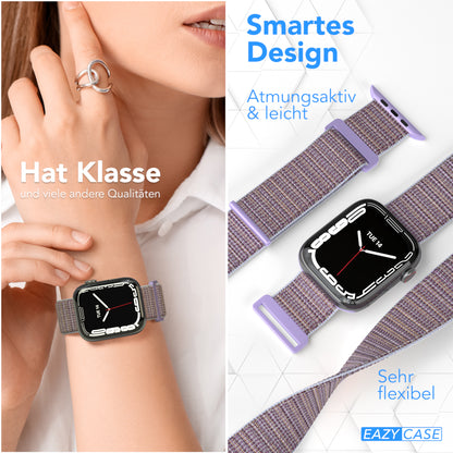 Apple Watch Nylon Armband mit Klettverschluss EAZY CASE Sport Loop 