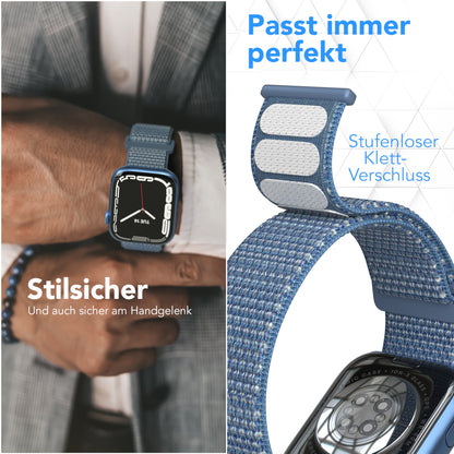 Apple Watch Nylon Armband mit Klettverschluss EAZY CASE Sport Loop 