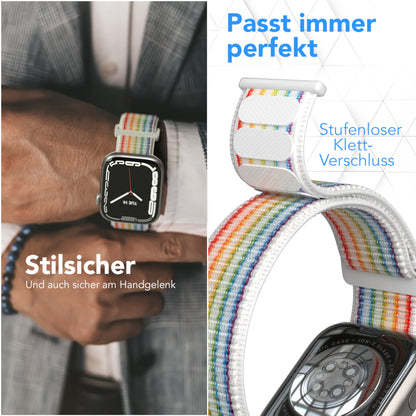 Apple Watch Nylon Armband mit Klettverschluss EAZY CASE Sport Loop 