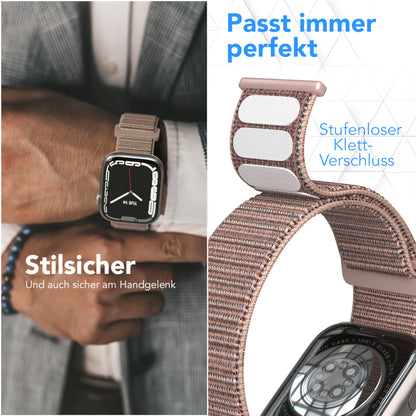 Apple Watch Nylon Armband mit Klettverschluss EAZY CASE Sport Loop 
