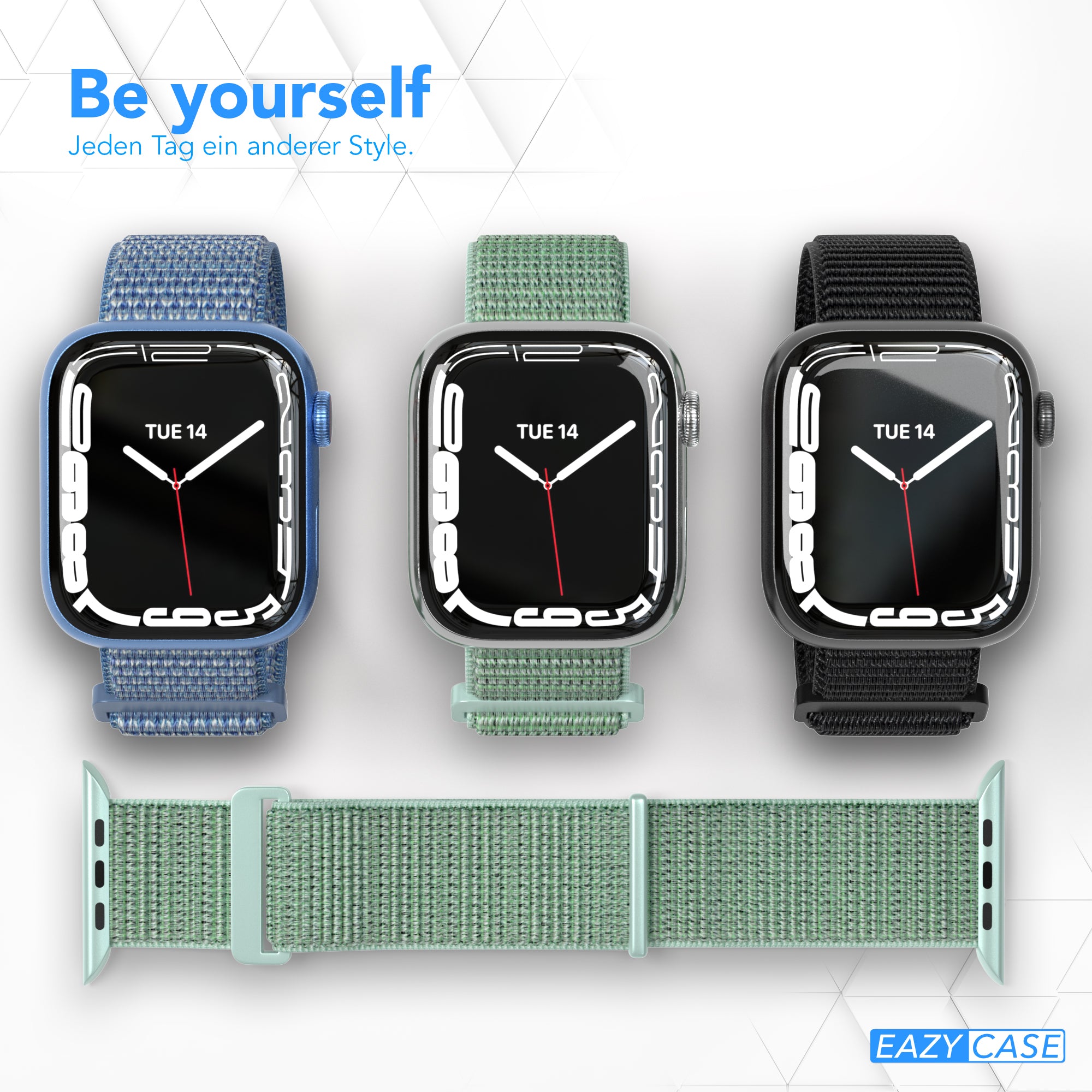 Apple Watch Nylon Armband mit Klettverschluss EAZY CASE Sport Loop 