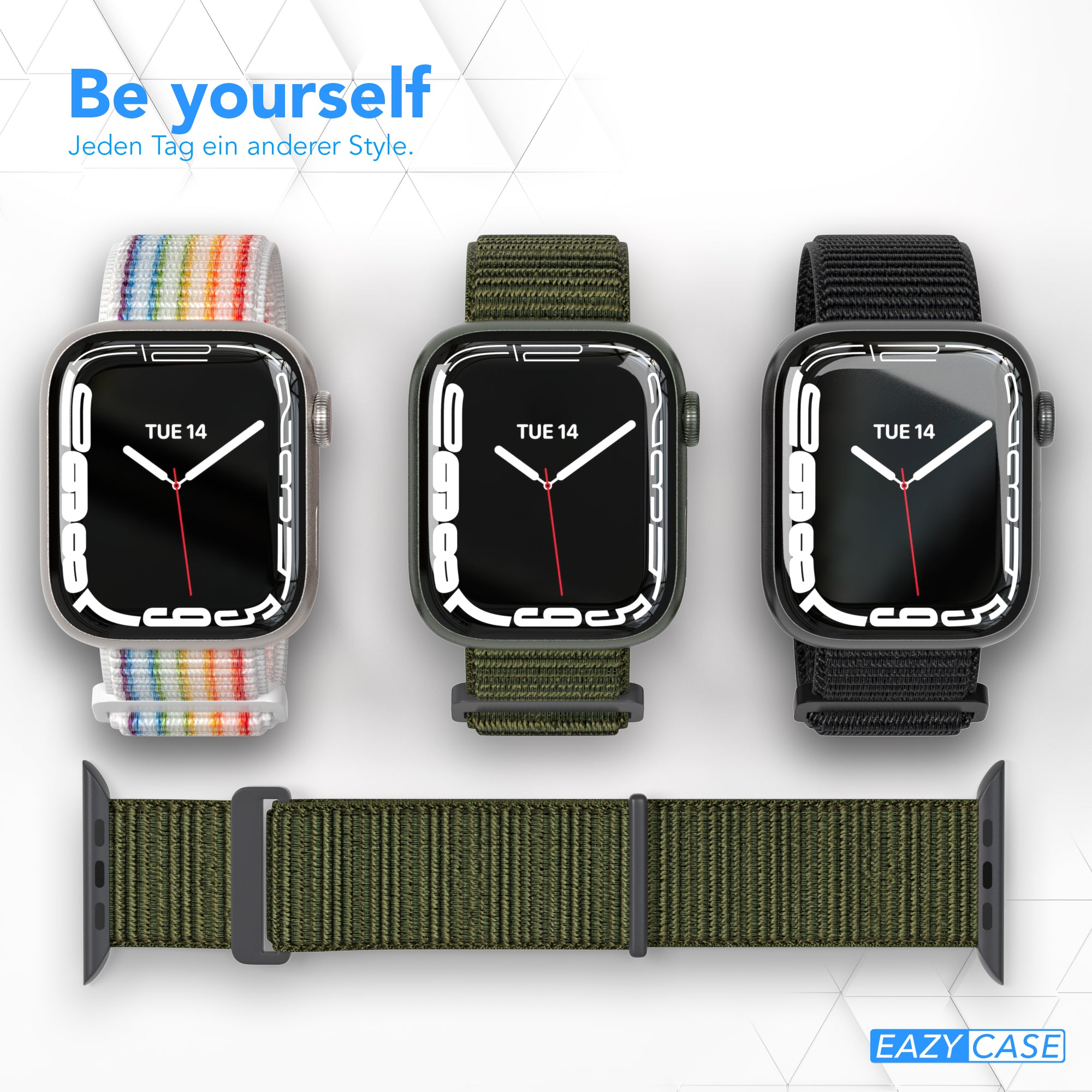 Apple Watch Nylon Armband mit Klettverschluss EAZY CASE Sport Loop 