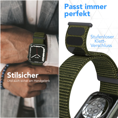Apple Watch Nylon Armband mit Klettverschluss EAZY CASE Sport Loop 