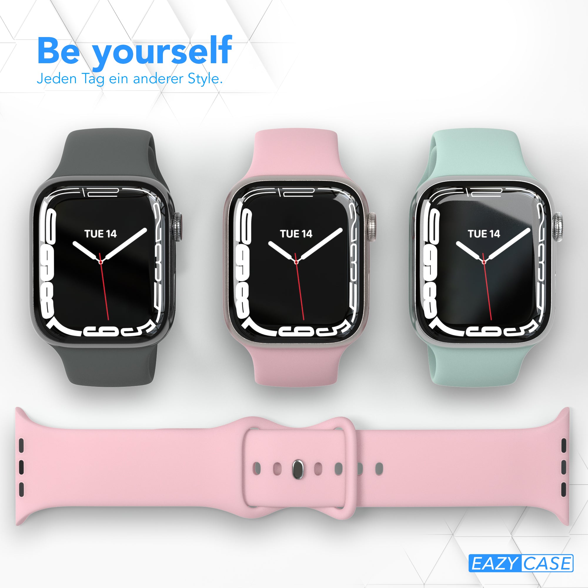 Apple Watch Silikon Armband mit Schnellverschluss von EAZY CASE 