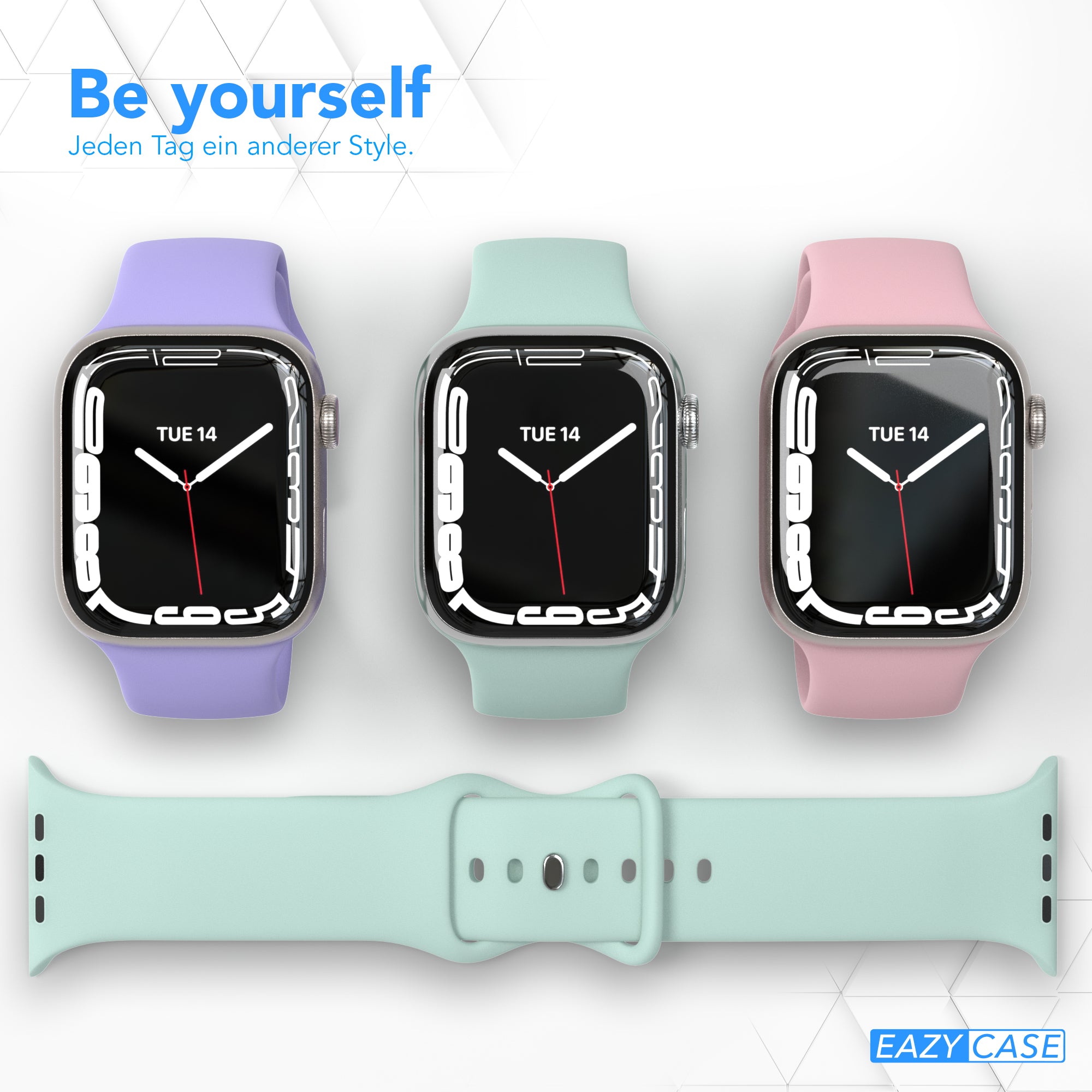 Apple Watch Silikon Armband mit Schnellverschluss von EAZY CASE 