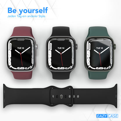 Apple Watch Silikon Armband mit Schnellverschluss von EAZY CASE 