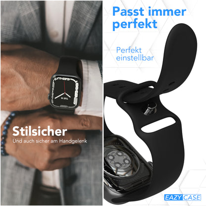 Apple Watch Silikon Armband mit Schnellverschluss von EAZY CASE 