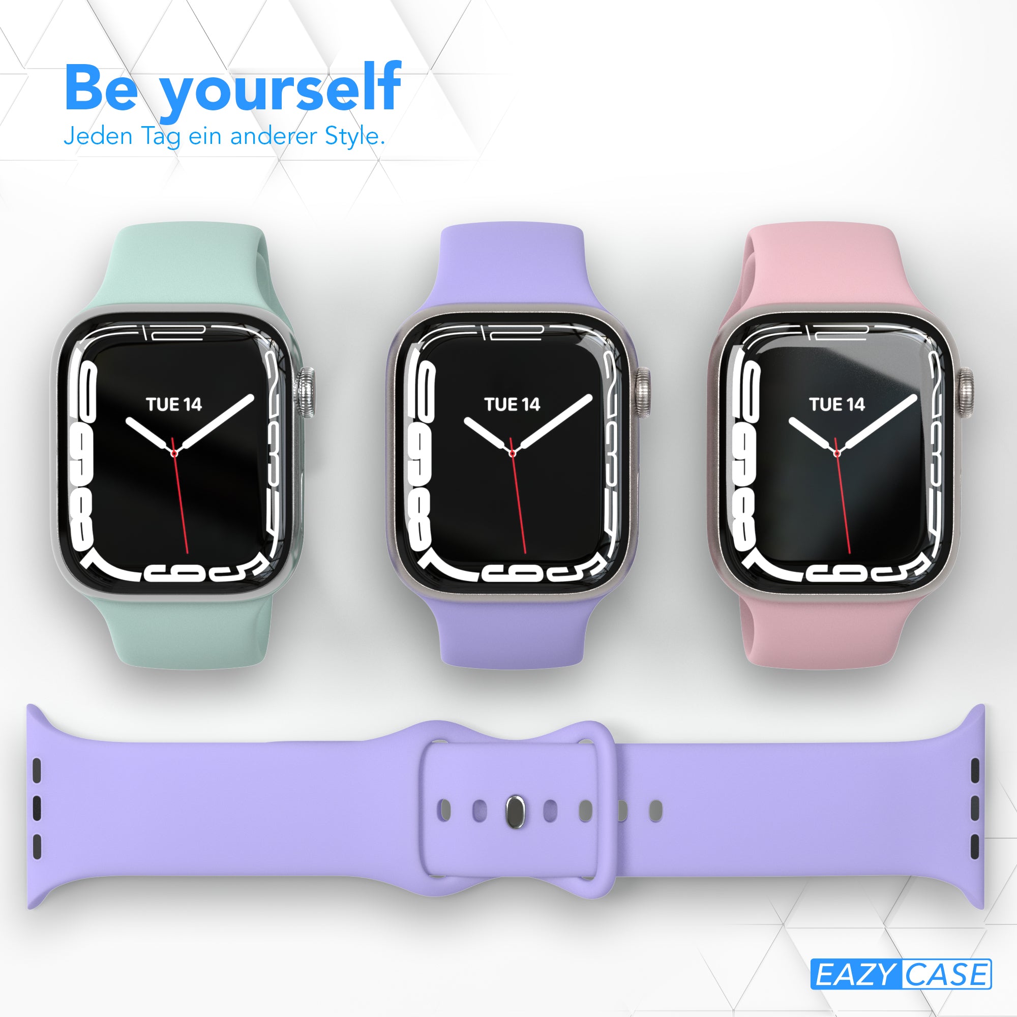 Apple Watch Silikon Armband mit Schnellverschluss von EAZY CASE 