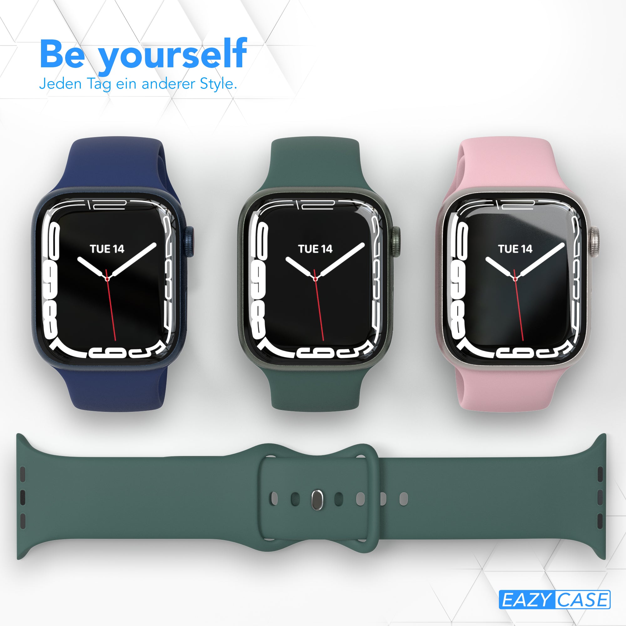Apple Watch Silikon Armband mit Schnellverschluss von EAZY CASE 