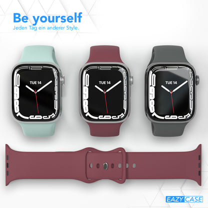 Apple Watch Silikon Armband mit Schnellverschluss von EAZY CASE 