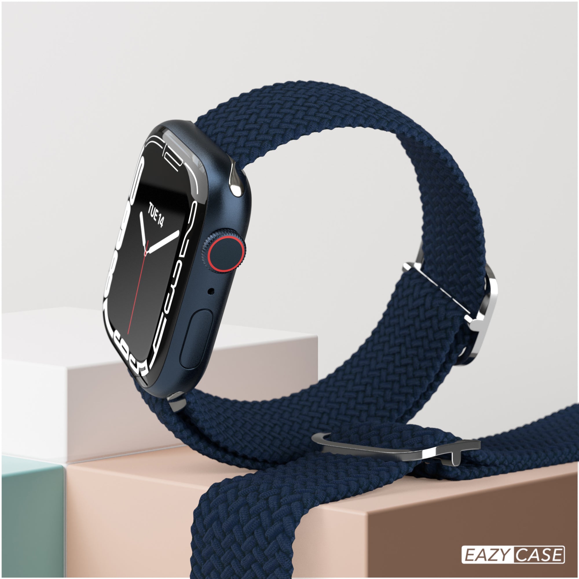 Apple Watch Armband geflochten Edelstahl Magnetverschluss EAZY CASE Wristband 