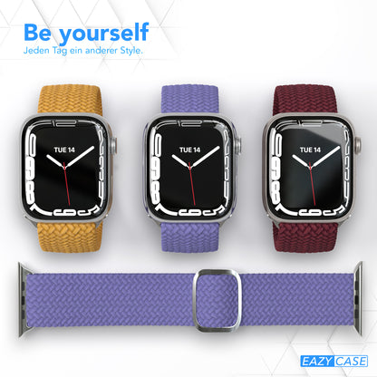 Apple Watch Armband geflochten Edelstahl Magnetverschluss EAZY CASE Wristband 