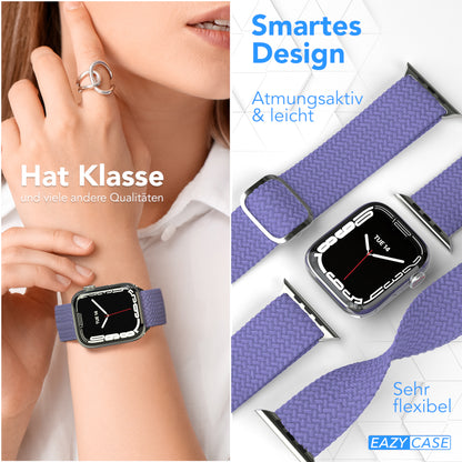 Apple Watch Armband geflochten Edelstahl Magnetverschluss EAZY CASE Wristband 