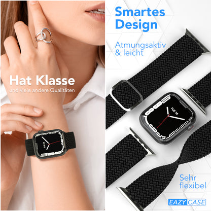 Apple Watch Armband geflochten Edelstahl Magnetverschluss EAZY CASE Wristband 