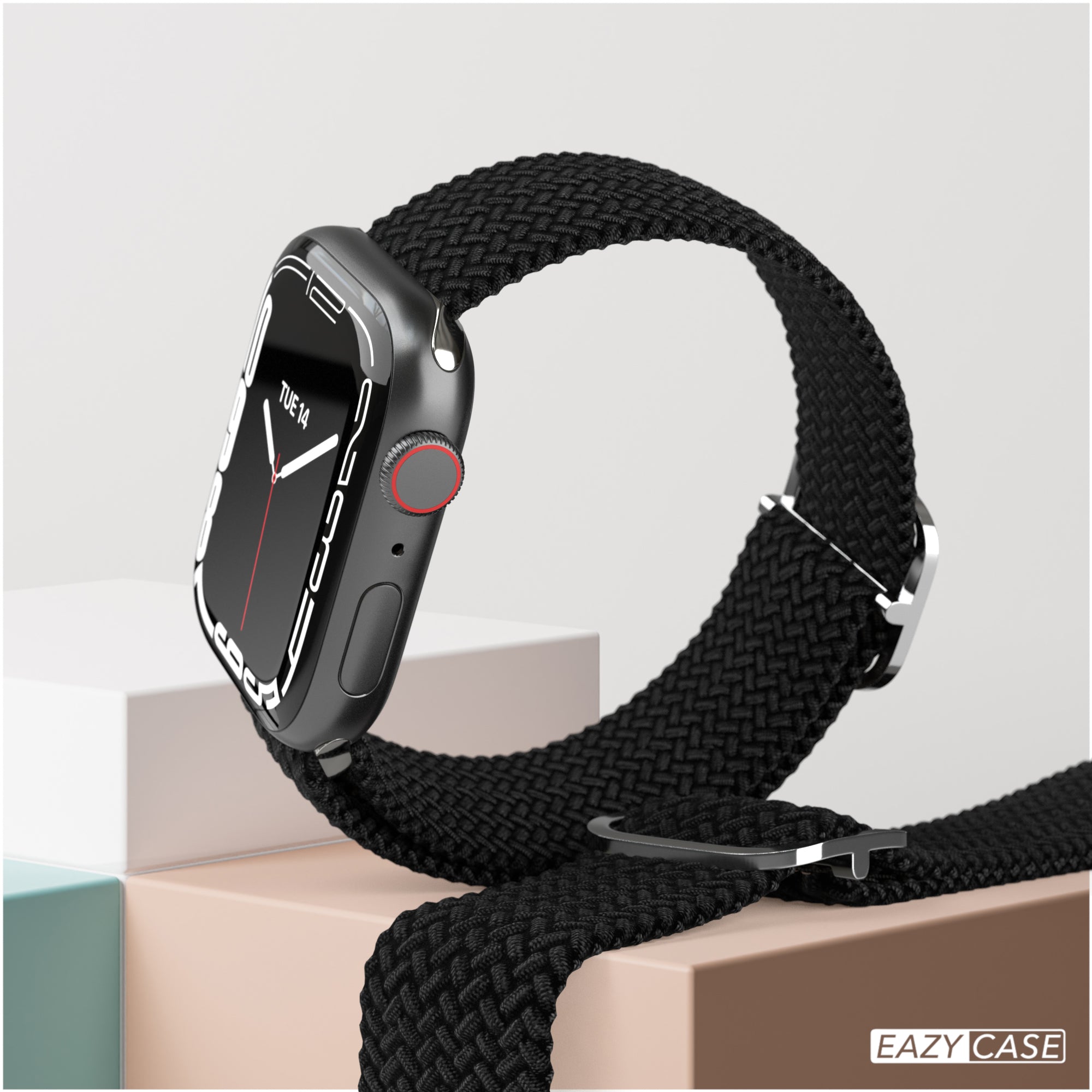 Apple Watch Armband geflochten Edelstahl Magnetverschluss EAZY CASE Wristband 