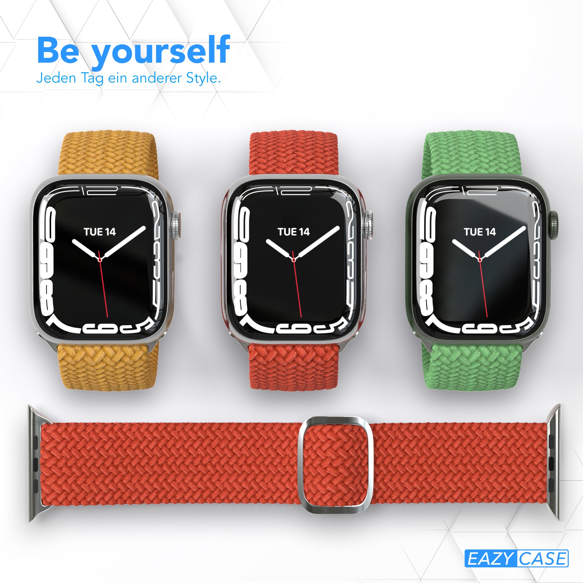 Apple Watch Armband geflochten Edelstahl Magnetverschluss EAZY CASE Wristband 