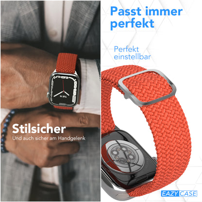 Apple Watch Armband geflochten Edelstahl Magnetverschluss EAZY CASE Wristband 