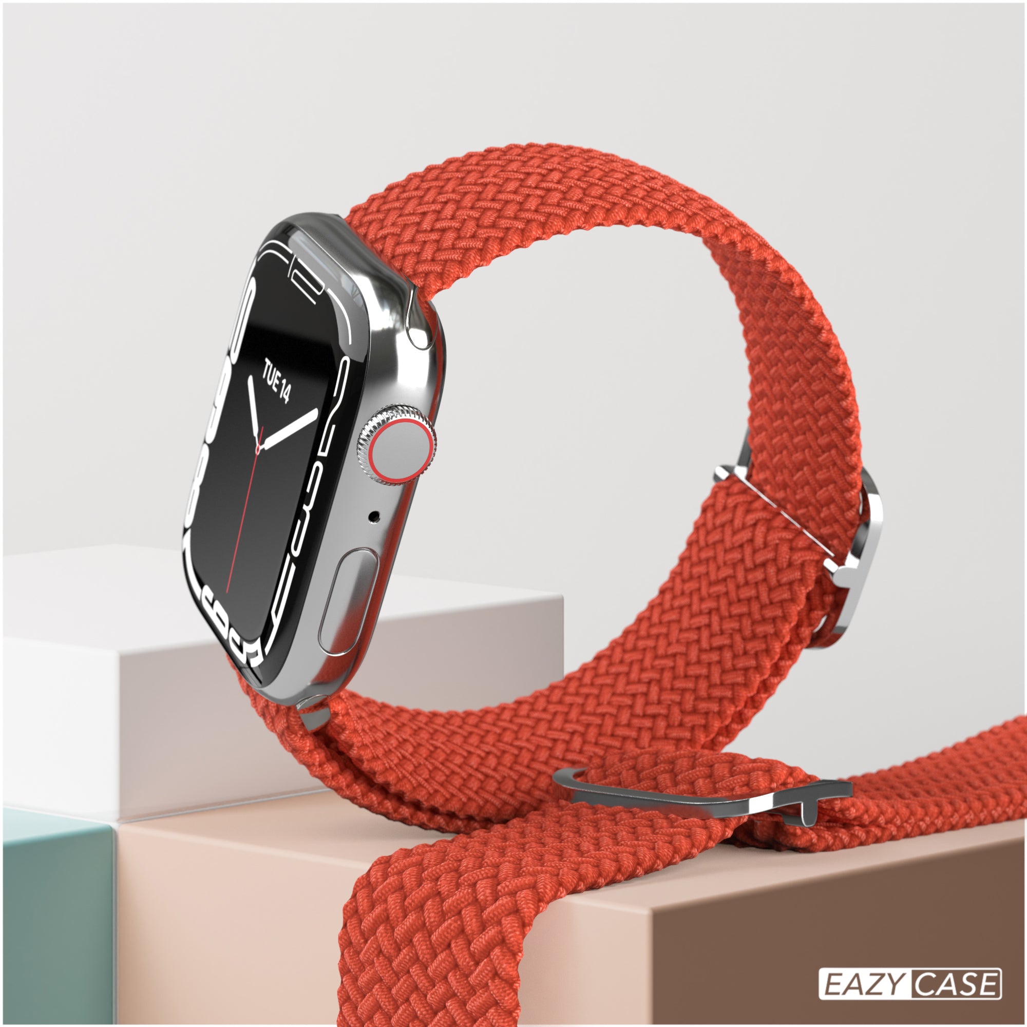 Apple Watch Armband geflochten Edelstahl Magnetverschluss EAZY CASE Wristband 