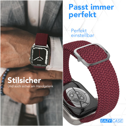 Apple Watch Armband geflochten Edelstahl Magnetverschluss EAZY CASE Wristband 