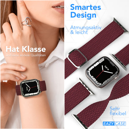 Apple Watch Armband geflochten Edelstahl Magnetverschluss EAZY CASE Wristband 