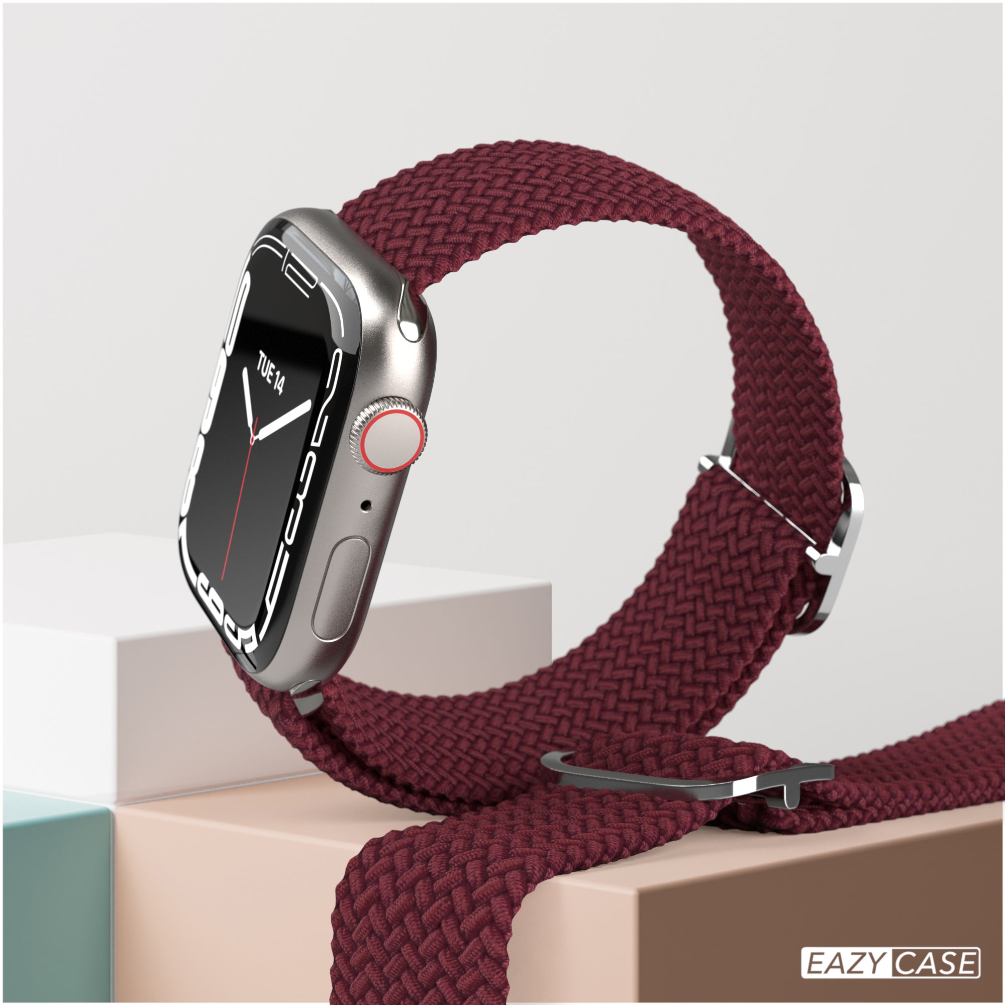 Apple Watch Armband geflochten Edelstahl Magnetverschluss EAZY CASE Wristband 
