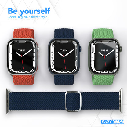 Apple Watch Armband geflochten Edelstahl Magnetverschluss EAZY CASE Wristband 