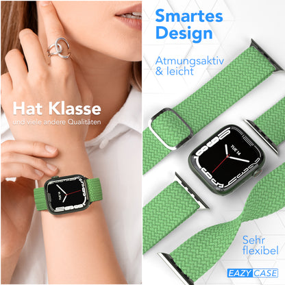 Apple Watch Armband geflochten Edelstahl Magnetverschluss EAZY CASE Wristband 