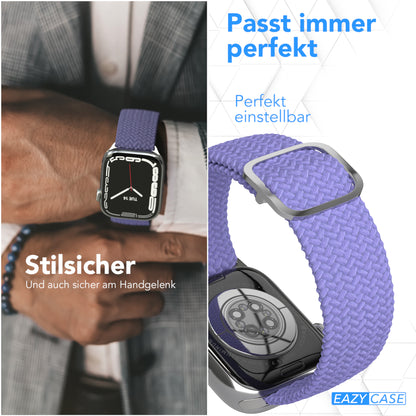 Apple Watch Armband geflochten Edelstahl Magnetverschluss EAZY CASE Wristband 