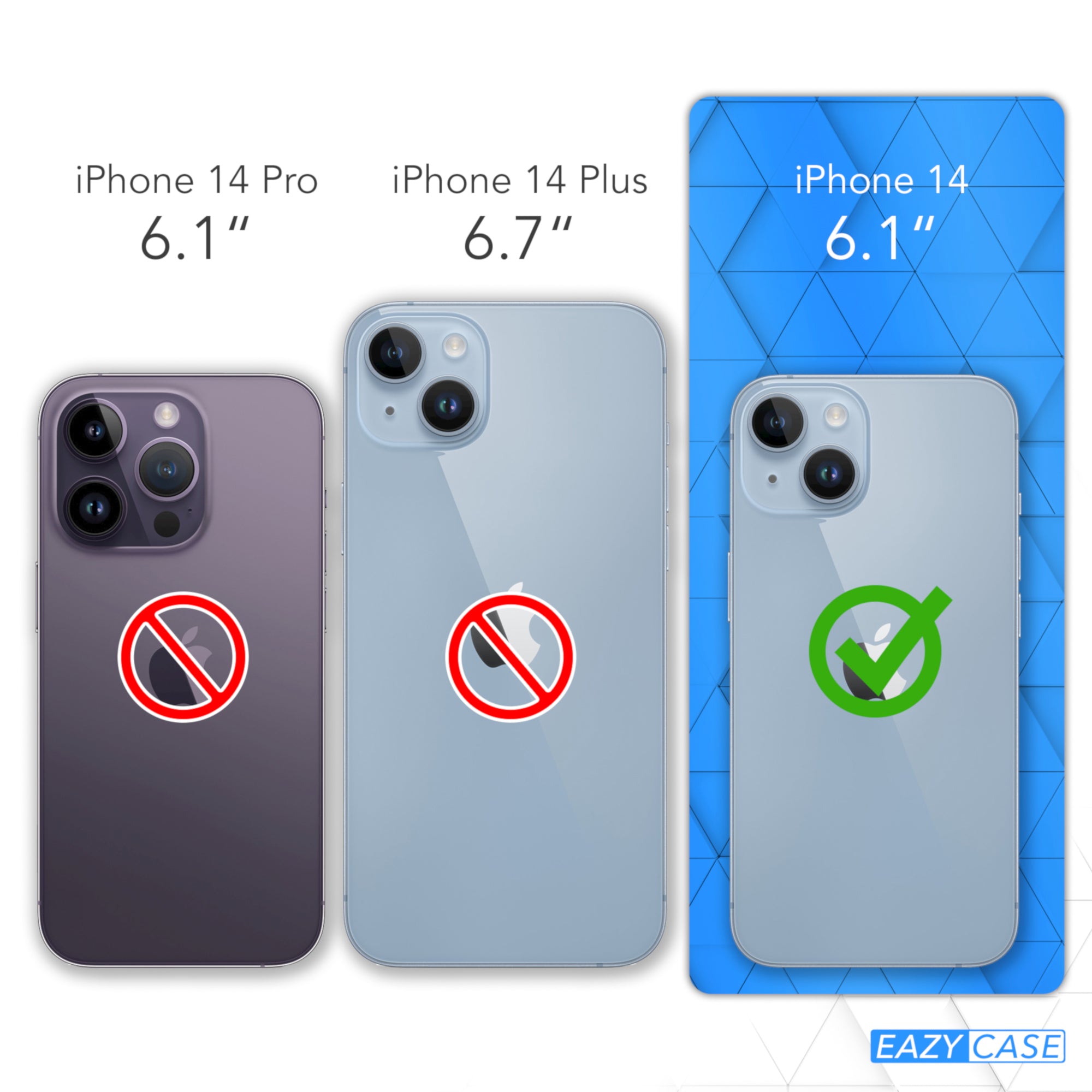 Apple iPhone 14 Silikonhülle mit Kameraschutz von EAZY CASE 