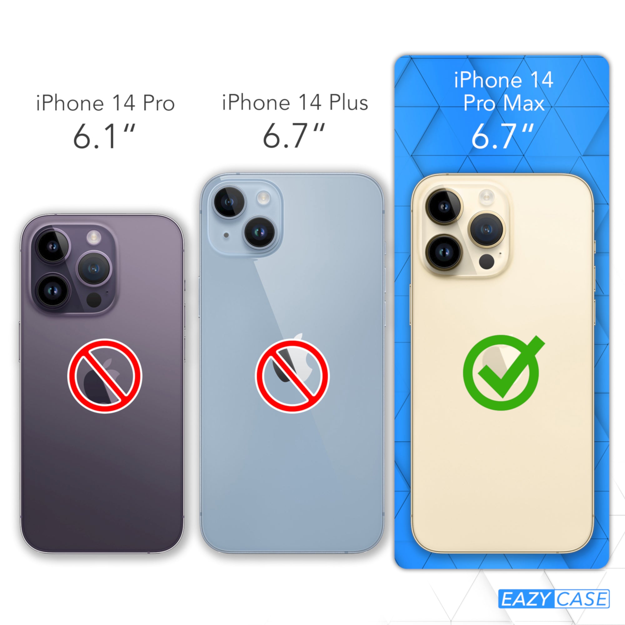 iPhone 14 Pro Max Silikonhülle mit Kameraschutz von EAZY CASE 