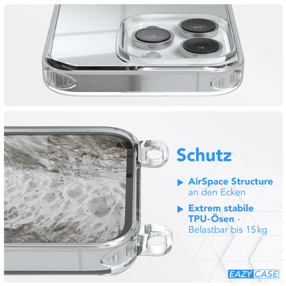 iPhone 14 Pro transparente Hülle + Kordel