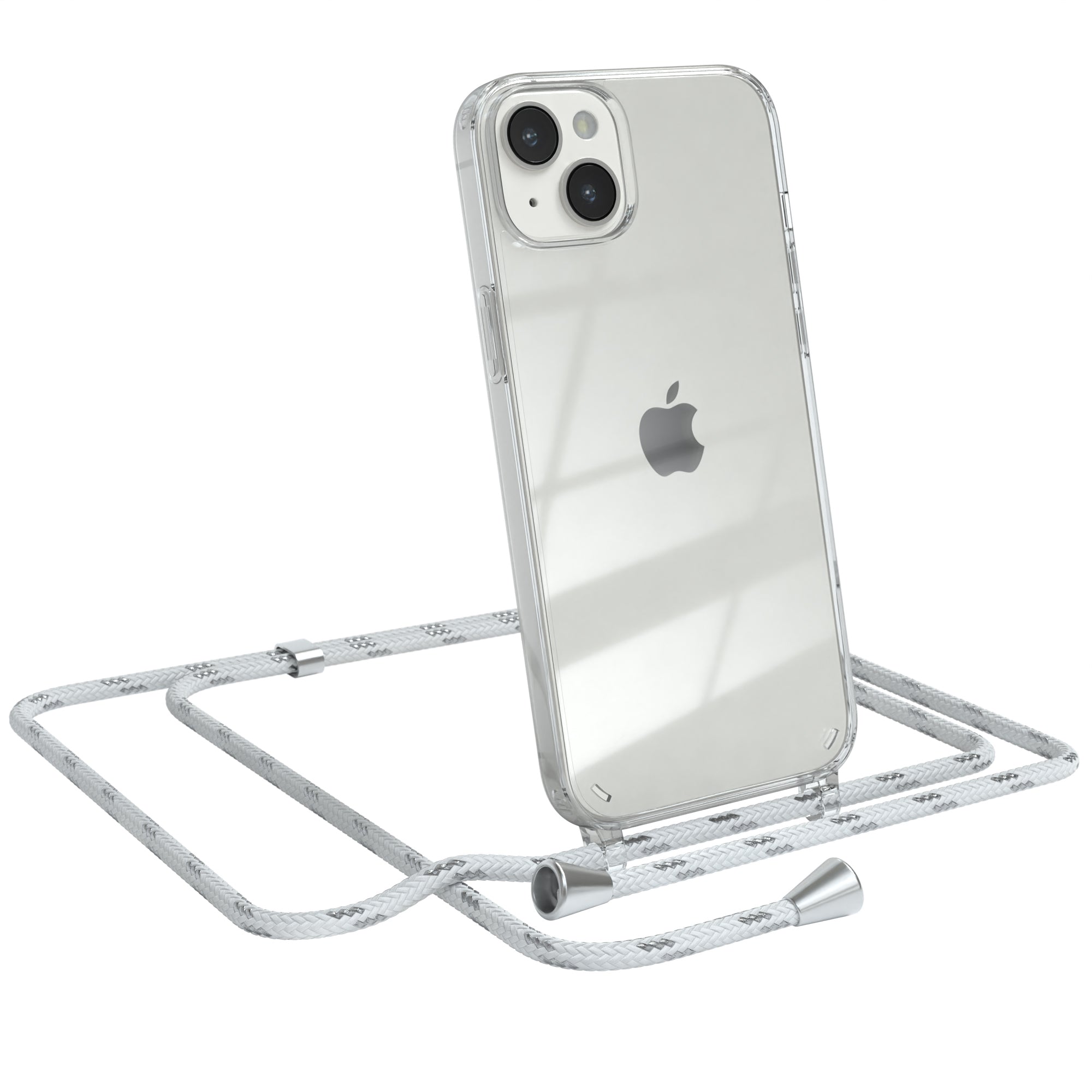 iPhone 14 Plus transparente Hülle + Kordel