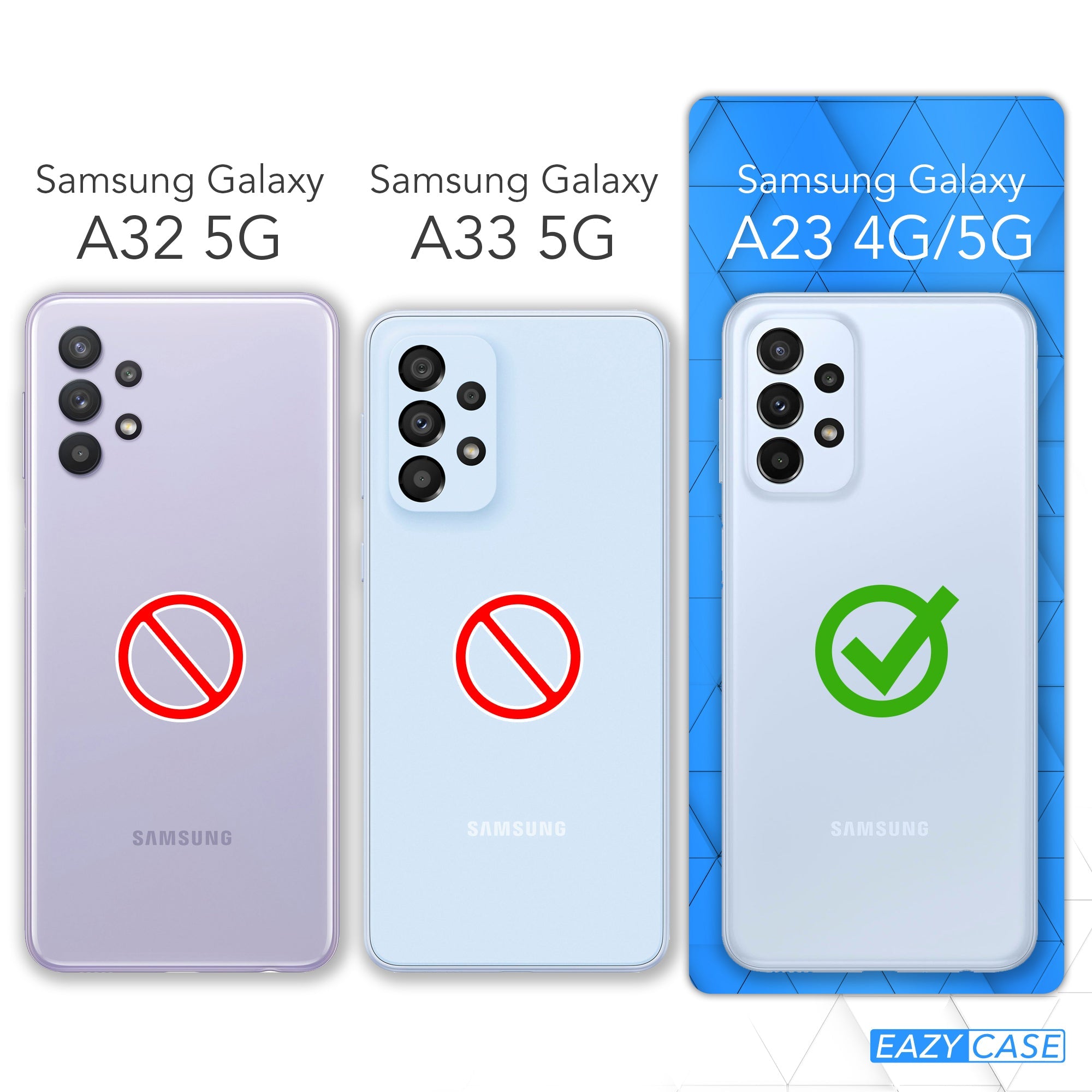 Galaxy A23 5G transparente Hülle + Kordel