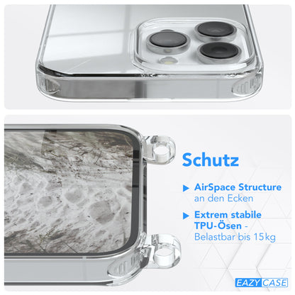 iPhone 14 Pro Max transparente Hülle + Kordel