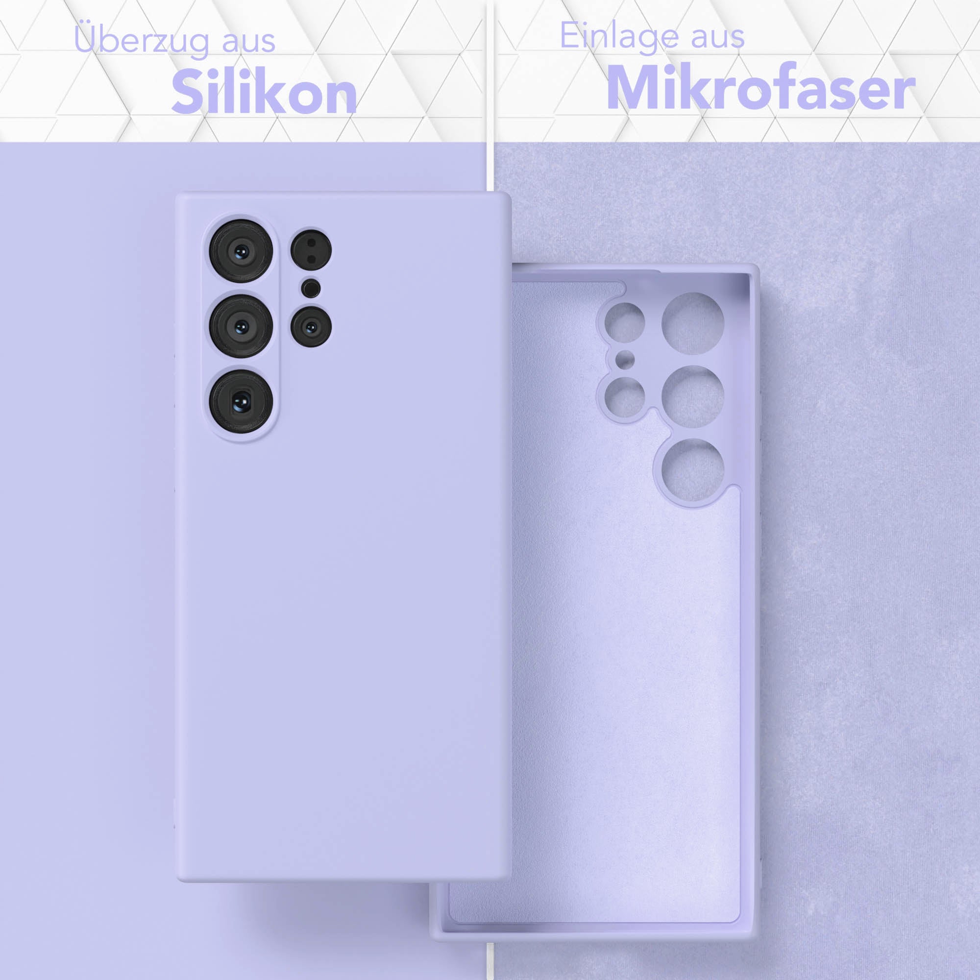 Samsung Galaxy S23 Ultra Silikonhülle mit Kameraschutz von EAZY CASE 