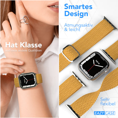 Apple Watch Armband geflochten Edelstahl Magnetverschluss EAZY CASE Wristband 