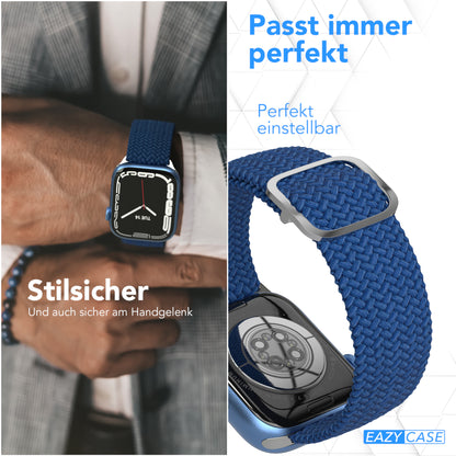 Apple Watch Armband geflochten Edelstahl Magnetverschluss EAZY CASE Wristband 