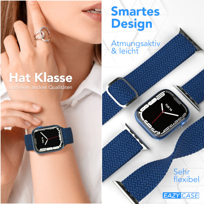 Apple Watch Armband geflochten Edelstahl Magnetverschluss EAZY CASE Wristband 