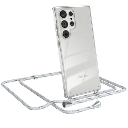 Galaxy S23 Ultra transparente Hülle + Kordel
