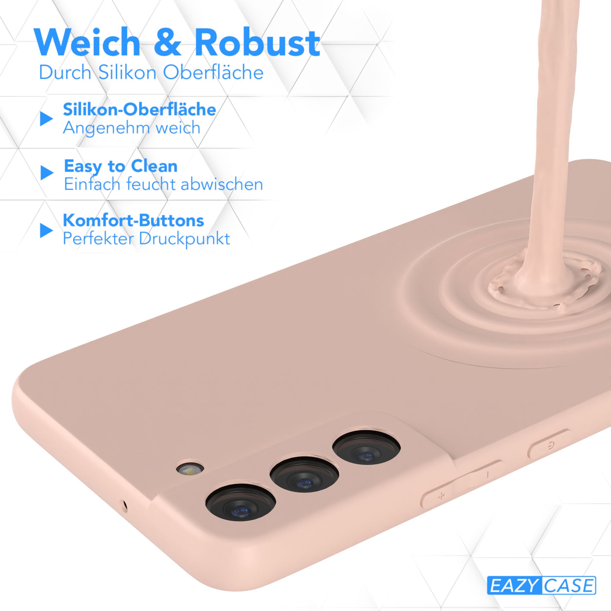 Samsung Galaxy S22 Plus 5G Silikonhülle mit Kameraschutz von EAZY CASE 