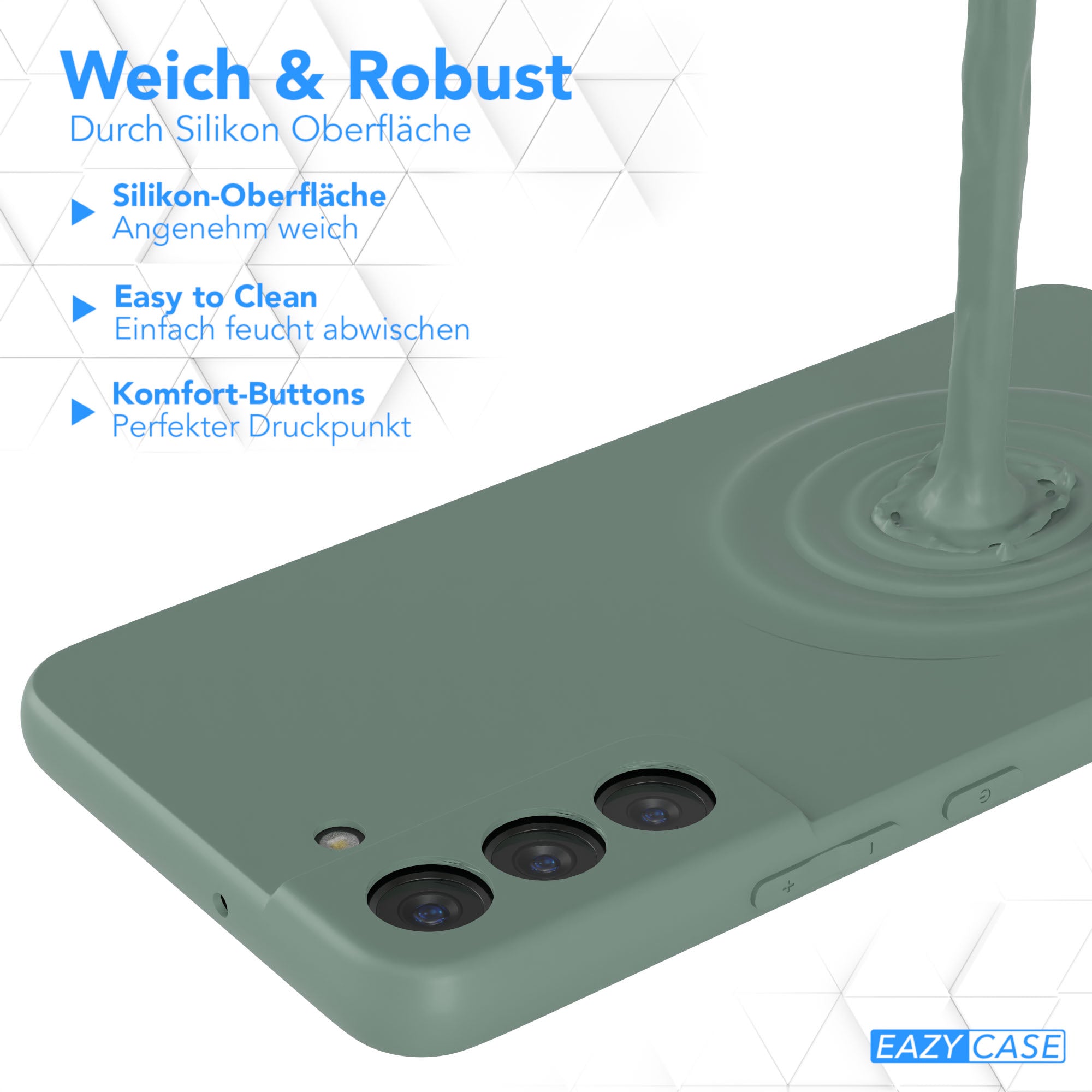 Samsung Galaxy S22 Plus 5G Silikonhülle mit Kameraschutz von EAZY CASE 