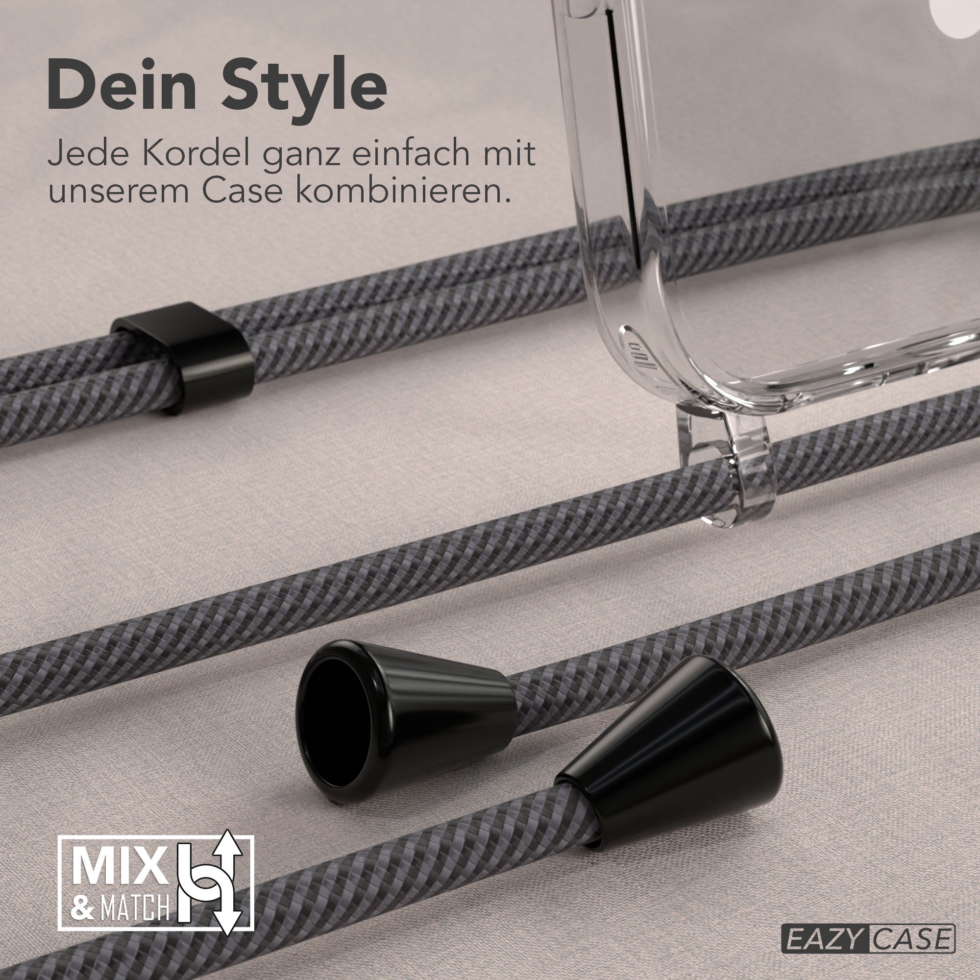 Universal Handykette einzeln verstellbar mit abnehmbaren Endstücken EAZY CASE 