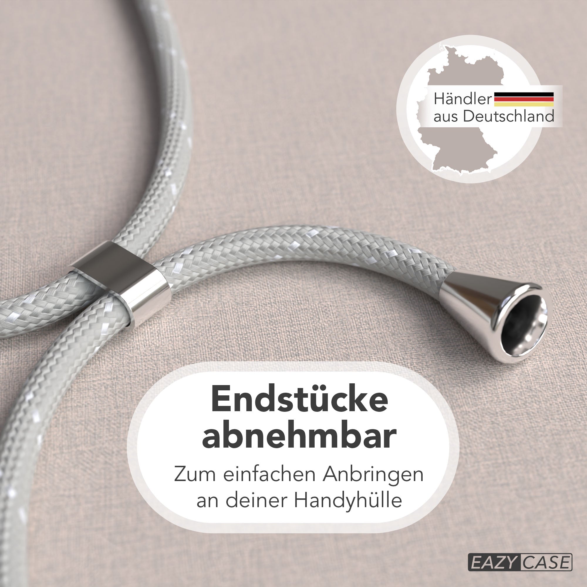 Universal Handykette einzeln verstellbar mit abnehmbaren Endstücken EAZY CASE 