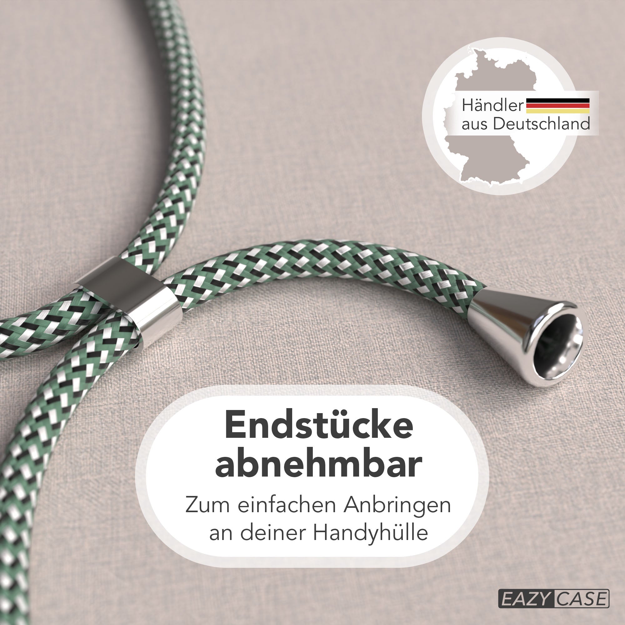 Universal Handykette einzeln verstellbar mit abnehmbaren Endstücken EAZY CASE 