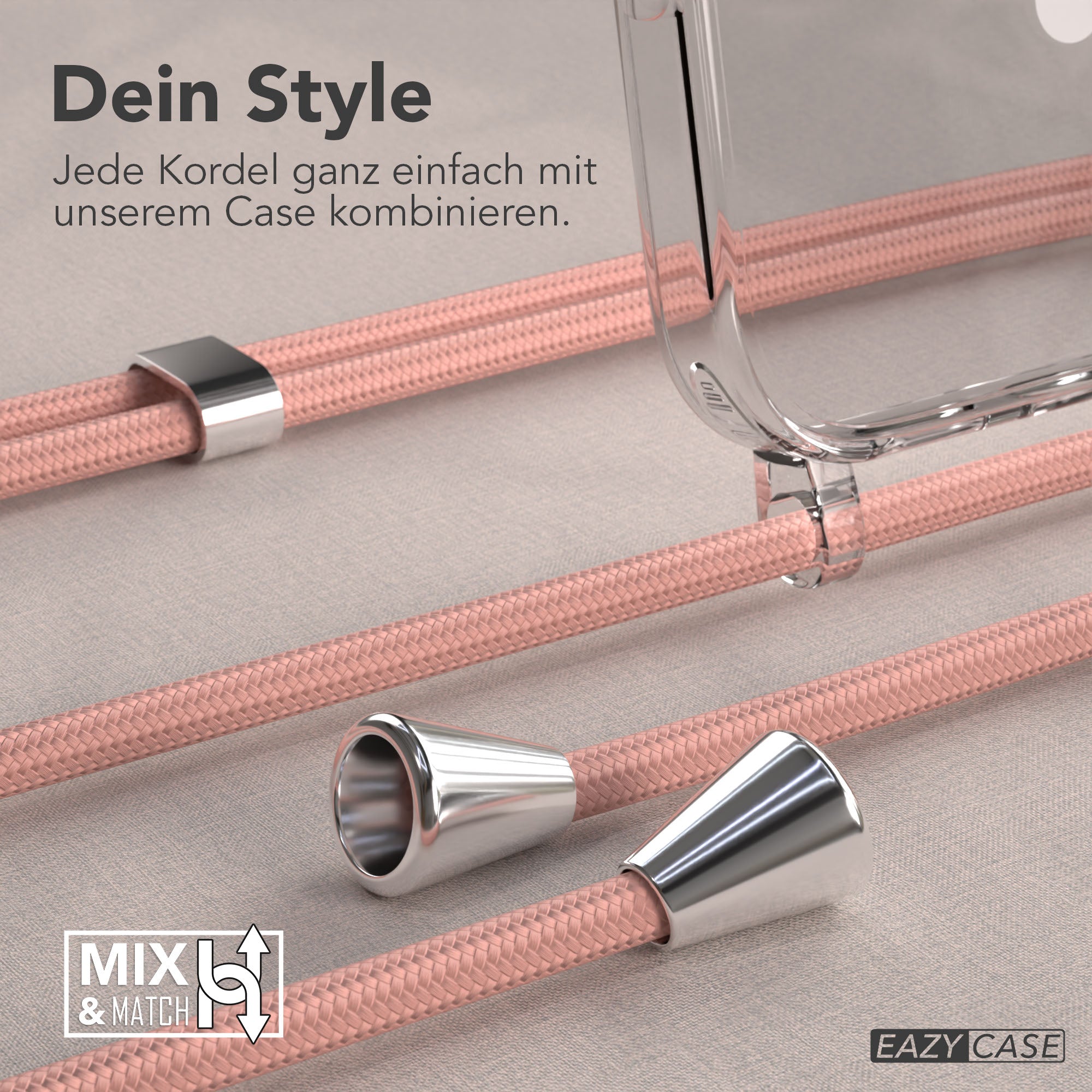 Universal Handykette einzeln verstellbar mit abnehmbaren Endstücken EAZY CASE 