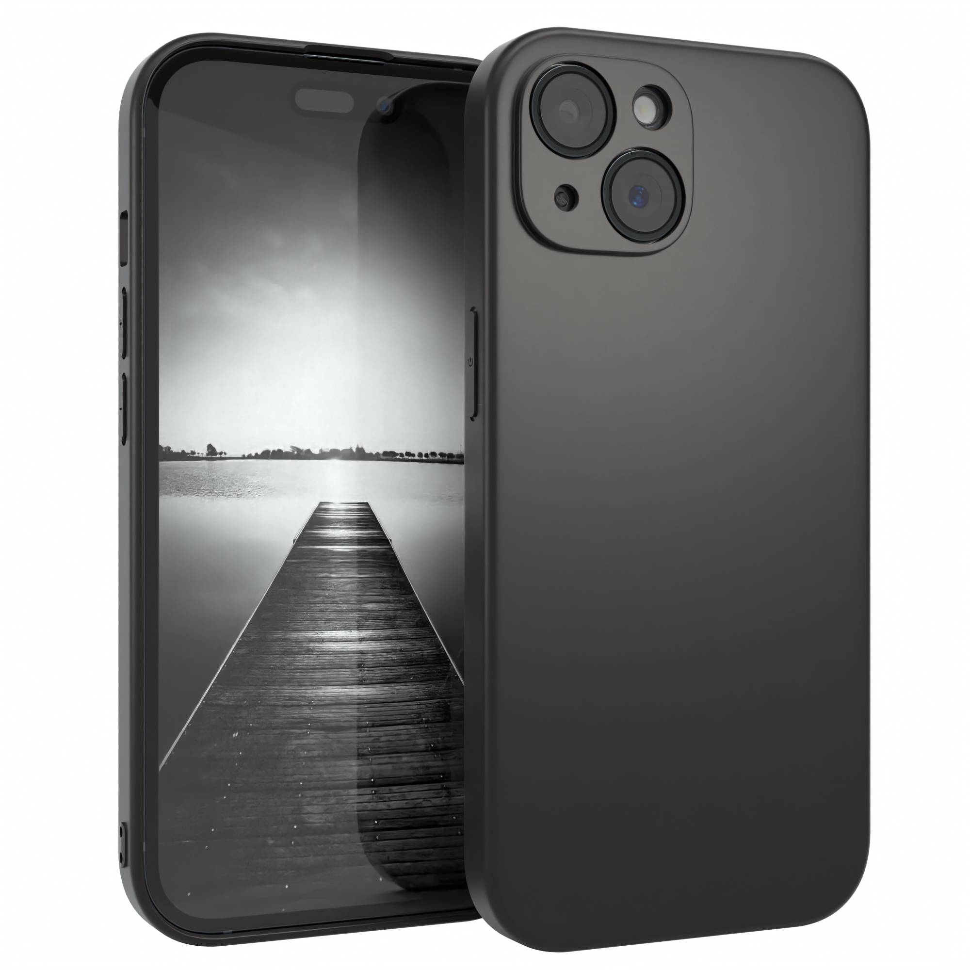 Apple iPhone 15 ultradünne TPU Silikonhülle mit Kameraschutz