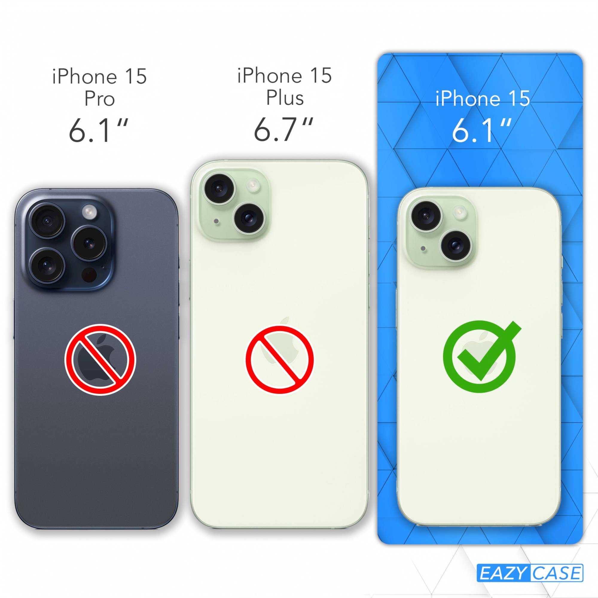 Apple iPhone 15 ultradünne TPU Silikonhülle mit Kameraschutz